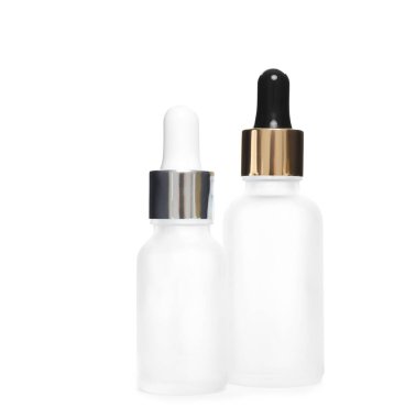  Kozmetik için kavanoz beyaz arkaplanda izole