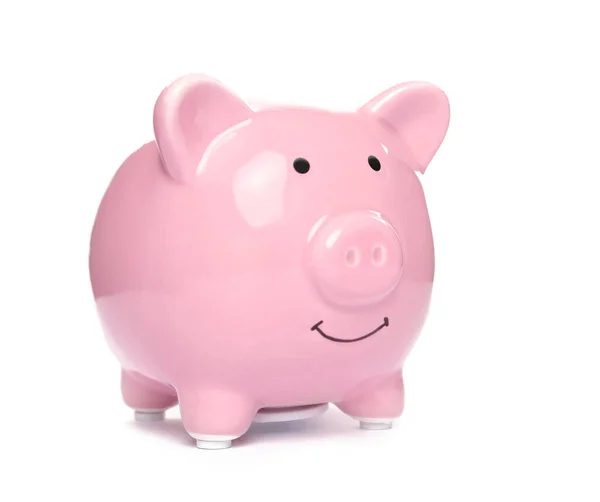 Pig Piggy Bank Isolated White Background — Stock Photo, Image