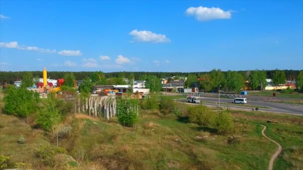 Dron fotografowania, przeglądu charakteru — Wideo stockowe