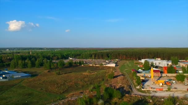 Quadrocopter silah, doğa genel bakış — Stok video