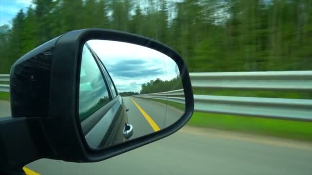 View driving on Highway in russia — Stock Video