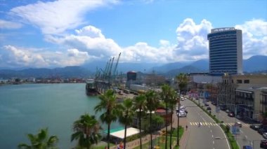 Hava atış, Karadeniz, avuç içi ve iskele üzerindeki bağlantı güzel manzara