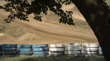 Kursk, Rusya Federasyonu - Ağustos 25: yıllık rekabet yarış ralli, yarışçılar kum ile ilerliyorsunuz