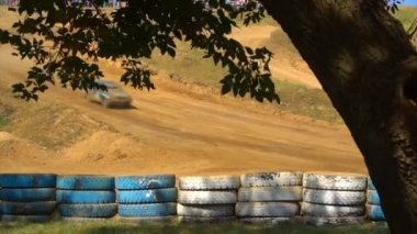 Kursk, Rusya Federasyonu - Ağustos 25: yıllık rekabet yarış ralli, yarışçılar kum ile ilerliyorsunuz