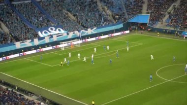 Saint-Petersburg, Rusya-27 Kasım 2018: zor anda bir futbol maçı
