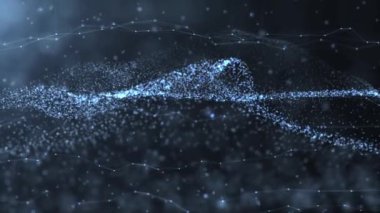 Teknoloji Ağı Arkaplan Kavramı. Dijital, İletişim ve Teknoloji Ağı Arkaplanı.