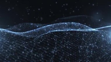 Teknoloji Ağı Arkaplan Kavramı. Dijital, İletişim ve Teknoloji Ağı Arkaplanı.