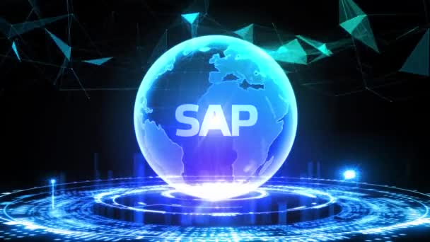 Software Automatización Procesos Empresariales Sap — Vídeo de stock