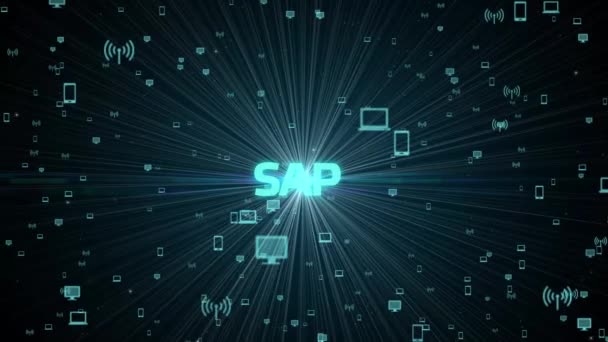 Sap 시스템 소프트웨어 자동화 개념은 데이터 센터에 인터넷 — 비디오