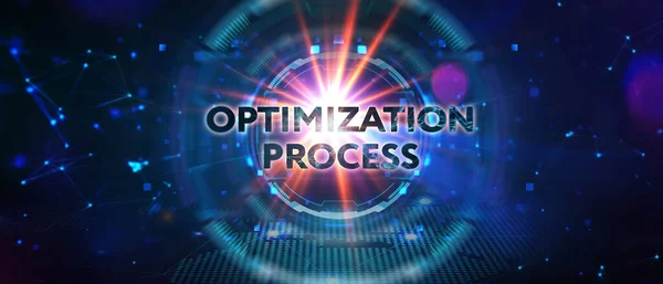 Optimierung Software Technology Process System Geschäftskonzept Business Technologie Internet Und — Stockfoto