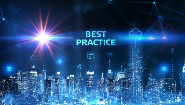 Бізнес Технології Інтернет Концепція Мережі Best Practice Успішна Бізнес Концепція — стокове фото