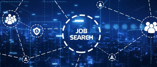 Zakelijk Technologie Internet Netwerkconcept Job Search Human Resources Recruitment Carrière — Stockfoto