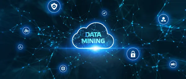 Concetto Data Mining Business Tecnologia Moderna Internet Concetto Rete — Foto Stock
