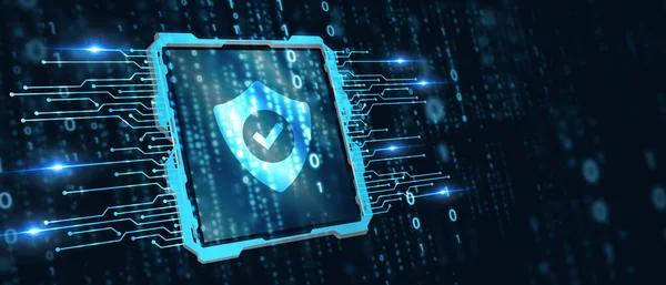 Cyber Sikkerhed Databeskyttelse Business Teknologi Privatliv Koncept - Stock-foto