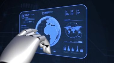 Nesnelerin interneti - IOT konsepti. İş adamı IOT ürünleri ve çözümler sunuyor. 