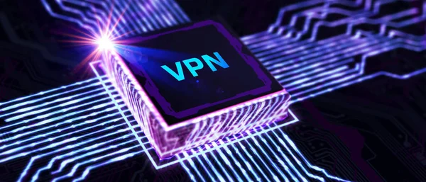 Unternehmen Technologie Internet Und Netzwerkkonzept Vpn Netzwerk Sicherheit Internet Datenschutz — Stockfoto