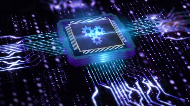 İş, Teknoloji, İnternet ve ağ konsepti. Otomasyon Yazılım Teknolojisi Süreç Sistemi.