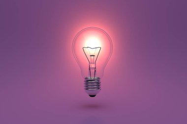 İş, teknoloji, internet ve ağ konsepti. Ampul Yenilik Çözümü.