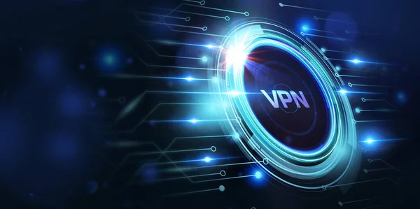 Negócios Tecnologia Internet Conceito Rede Segurança Rede Vpn Conceito Criptografia — Fotografia de Stock