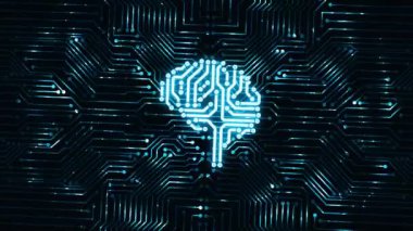 Yapay zeka (yapay zeka), makine öğrenme ve modern bilgisayar teknolojileri kavramları. İş, Teknoloji, İnternet ve ağ kavramı. 