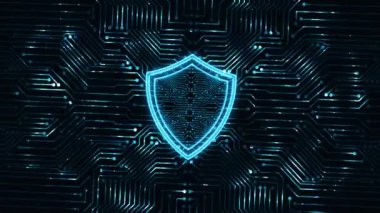 Siber güvenlik veri koruması iş teknolojisi gizlilik kavramı. 