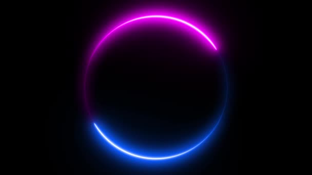Абстрактний Безшовний Фон Синій Фіолетовий Спектр Петлевий Анімації Люмінесцентний Ультрафіолетовий — стокове відео