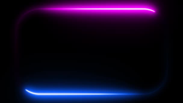 Abstrato Sem Costura Fundo Azul Roxo Espectro Looped Animação Fluorescente — Vídeo de Stock