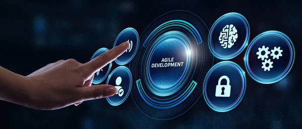 Business Technology Internet Network Concept Agile Software Development — Stock Photo, Image