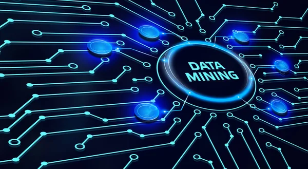 Concetto Data Mining Business Tecnologia Moderna Internet Concetto Rete — Foto Stock