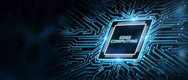 Edge Computing Moderna Tecnología Pantalla Virtual Concepto Negocio Tecnología Internet —  Fotos de Stock