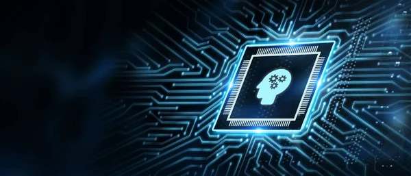 Yapay zeka (yapay zeka), makine öğrenme ve modern bilgisayar teknolojileri kavramları. İş, Teknoloji, İnternet ve ağ kavramı. 