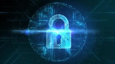 Siber güvenlik veri koruması iş teknolojisi gizlilik kavramı. 