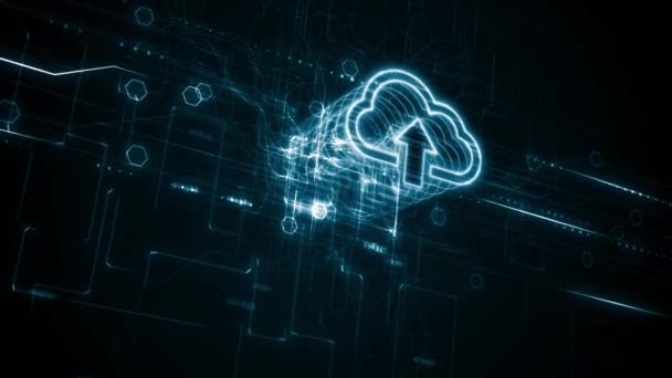 Cloud Computing Konzept Geschäfts Technologie Internet Und Netzwerkkonzept — Stockvideo