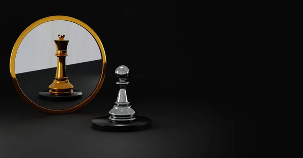 Wallpaper chess, king, mirror, pawn for mobile and desktop