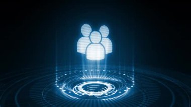 İş, Teknoloji, İnternet ve ağ konsepti. İnsan Kaynakları İK yönetimine adam toplama iş bulma kavramı.