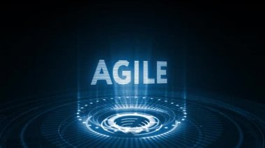 İş, Teknoloji, İnternet ve ağ konsepti. Agile Yazılım Geliştirme.