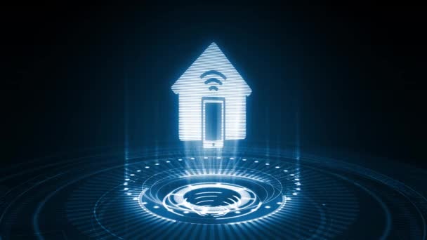 Unternehmen Technologie Internet Und Netzwerkkonzept Smart Home Automation Control System — Stockvideo