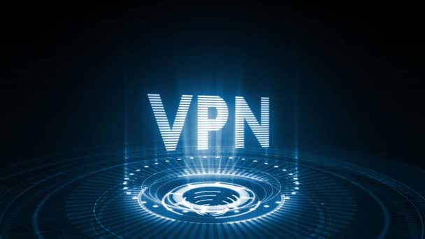 Unternehmen Technologie Internet Und Netzwerkkonzept Vpn Netzwerk Sicherheit Internet Datenschutz — Stockvideo