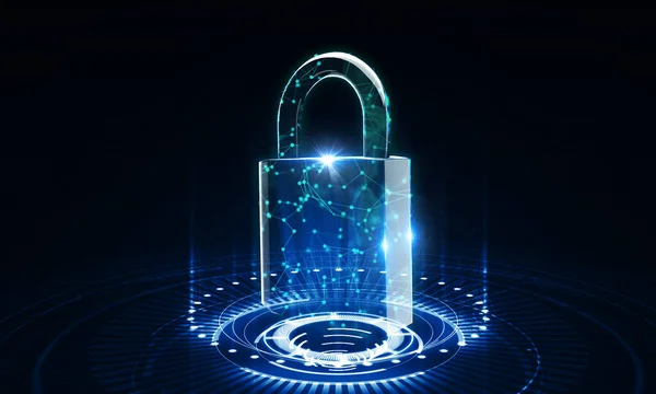 网络安全数据保护业务技术隐私概念 — 图库照片