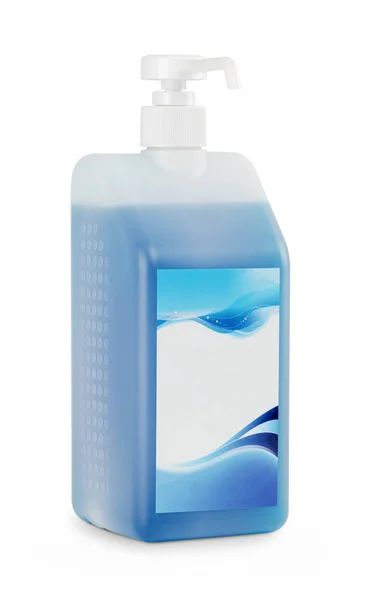 Vloeibare zeep in pomp fles — Stockfoto
