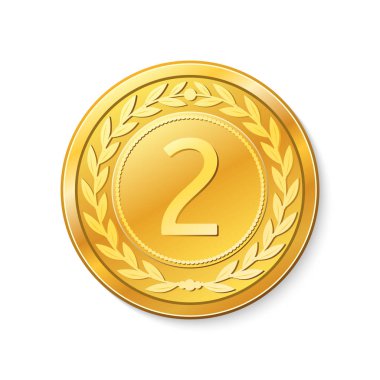 Kazananlar rozet, ikinci sırada. Madalya.