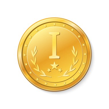 Kazananlar rozet, ilk yer. Madalya.