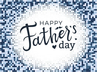 Mutlu babalar günü yazı. Tebrik kartı. Vektör Eps 10.