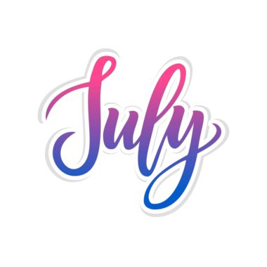 Temmuz elle çizilmiş yazı.