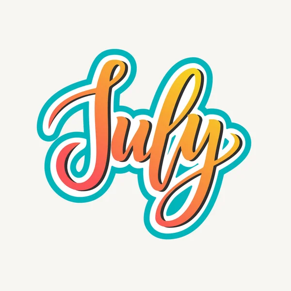 Temmuz elle çizilmiş yazı.