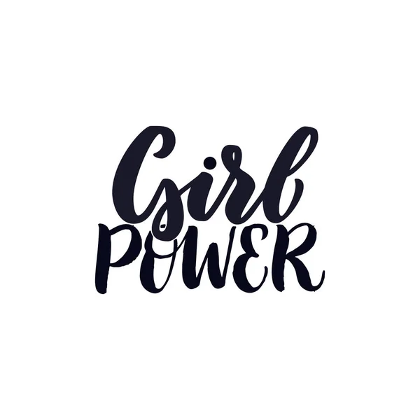 Girl Power Lettering Cita Motivacional Vector Eps — Archivo Imágenes Vectoriales