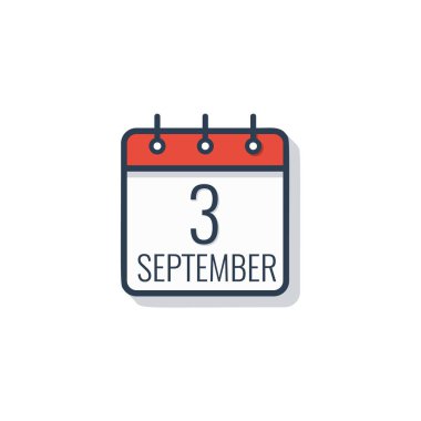 Beyaz arka plan üzerinde izole takvim gün simgesini.