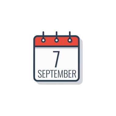 Beyaz arka plan üzerinde izole takvim gün simgesini.