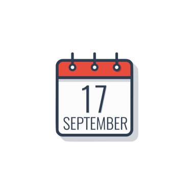 Beyaz arka plan üzerinde izole takvim gün simgesini.