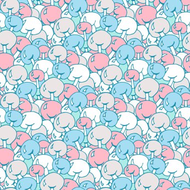 Doodle seamless modeli. Tekstil duvar kağıdı ambalaj kağıdı için kullanılabilir.